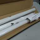 ALLZONE Tension Curtain Rod for Window, 83-123 Inches, Heavy Duty Curtain Rods No Drilling, Non-Slip Bathroom Shower Tension Rod, Renter Friendly, Adjustable, Spring Loaded, Extra Long, White