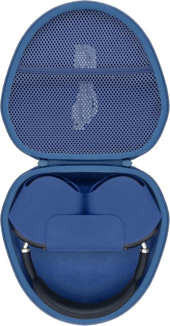 Hard Travel Case for Apple AirPods Max Wireless Over-Ear Headphones(Dark Blue Case)