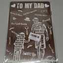 Fathers Day Novelty Gifts, Birthday Gifts for Fathers, Dad Gifts Vintage Print Wall Art Metal Plaque Sign Home Wall Decor, Personalized Fathers Gifts From Daughter or Wife 12" x 8"