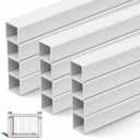 Yaocom Railing Spindles White Vinyl Deck Railings Colonial Style Deck Balusters for European Home Decorative Outdoor Stair Porch Fencing Railings (1-0/1" Sq X 47,Vinyl Railing,12 Pack)