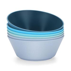 50 Oz Large Cereal Bowls, Unbreakable Wheat Fiber Salad Bowl Sturdy and Stackable Salad Serving Bowls Set, BPA-Free Microwave/Dishwasher Safe, Lightweight for Oatmeal, Snacks, Oatmeal, Snacks (Blue)