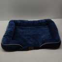 Bedsure Orthopedic Dog Bed Medium Size Dogs - Washable Medium Dog Cat Bed Waterproof, Comfort Pet Couch Sofa with Washable Removable Cover, Pets Bed with Nonskid Bottom, Blue Navy, 28"