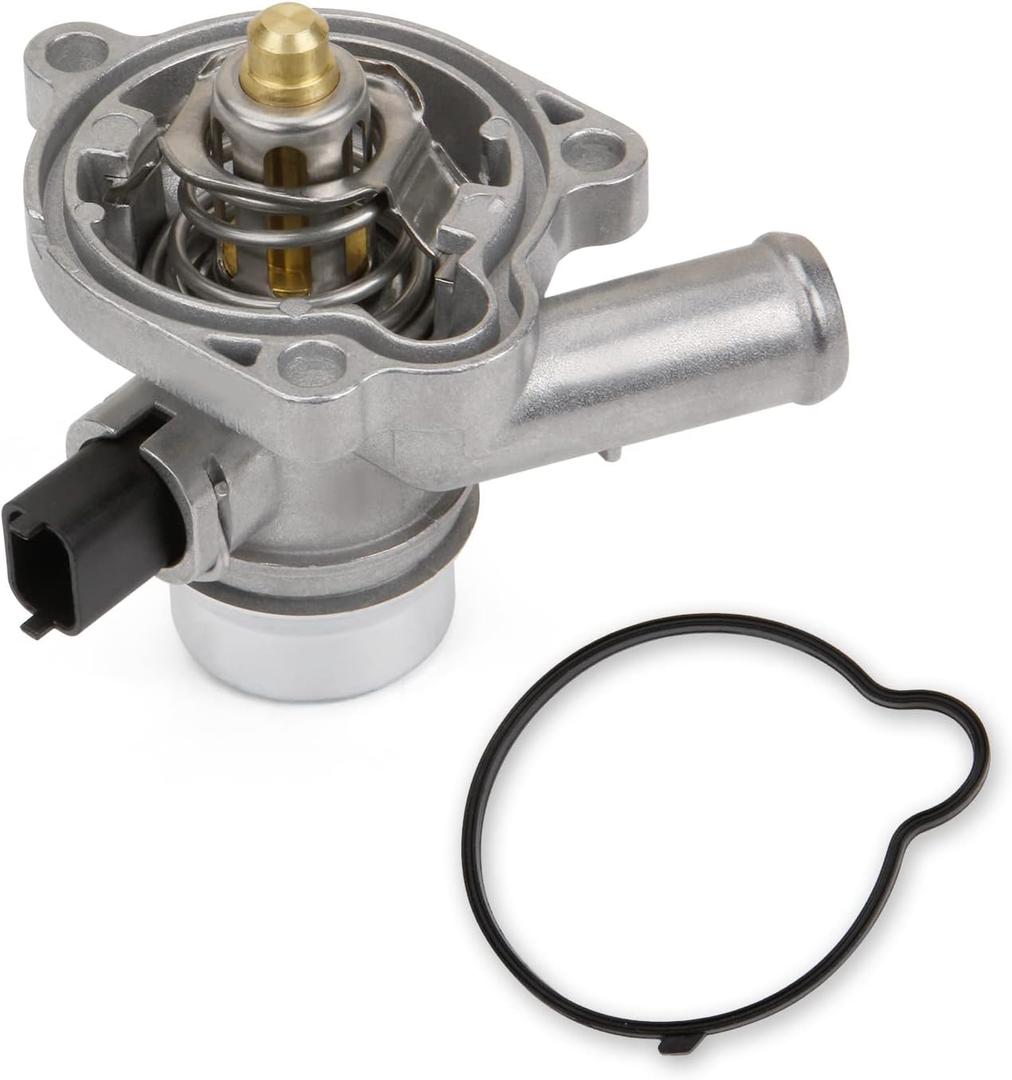 MITZONE Upgrade Aluminum Coolant Thermostat Housing Assembly Compatible with Chevy Cruze 2011-2016 Trax Sonic 2012-2020 Buick Encore 2013-2019 1.4L Replace 25200455 55565336 902-808