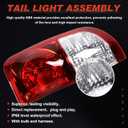 Tail Light Compatible With 2004 2005 2006 Toyota Tundra Rear Light Taillights Pair Left and Right Driver and Passenge Side Replace TO2800153 815600C040 TO2801153 815500C040