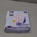 Incentive Spirometer Adult, Breathing Exercise Device for Lungs, Deep Breathing Trainer for Adults - 5000ml Volume Measurement with Flow Rate Indicator
