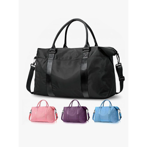 AWS Travel Duffel Bag, Water Resistant Weekender Bag Carry On Bags for Women, Sport Gym Bags for Men, Hospital Bag for Labor and Delivery, Overnight Bag Luggage Bag with Trolley Sleeve, 30L Black