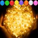 Aogist  Warm White Balloon Light,Long Standby Time Waterproof Mini Ball Light,Round LED Lamp for Paper Lantern Balloon Party,Wedding,Birthday,Festival,New Year and Christmas Decorative