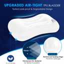 Hikenture Camping Pillow with Removable Cover - Ultralight Inflatable Pillow for Neck Lumbar Support - Upgrade Backpacking Pillow - Washable Travel Air Pillows for Camping, Hiking, Backpacking (Blue)