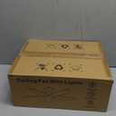 Ohniyou Ceiling Fan with Lights, 46" Flush Mount Ceiling Fans Remote/APP Control - Dimmable, Quiet DC Motor, Indoor Ceiling Fans for Bedroom Kitchen, Black