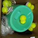 Automatic Ball Launcher for Dogs: 2" Mini Tennis Ball Thrower with 3 Distance Settings,Interactive Puppy Pet Ball Indoor Thrower Fetch Machine for Small to Medium Dogs,Green