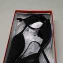 Carcuume Women's Kitten Heels with Bow Closed Toe Sandals Ankle Strap Wedding Pump Shoes (11, Black)