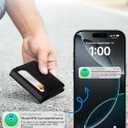 Wallet for Men, Works with Apple Find My, Wallet Tracker, Trifold Leather Card Wallet, Minimalist Front Pocket Wallet for Men, RFID Blocking, Multi Card Slots, Credit Card Holder, Classic Black