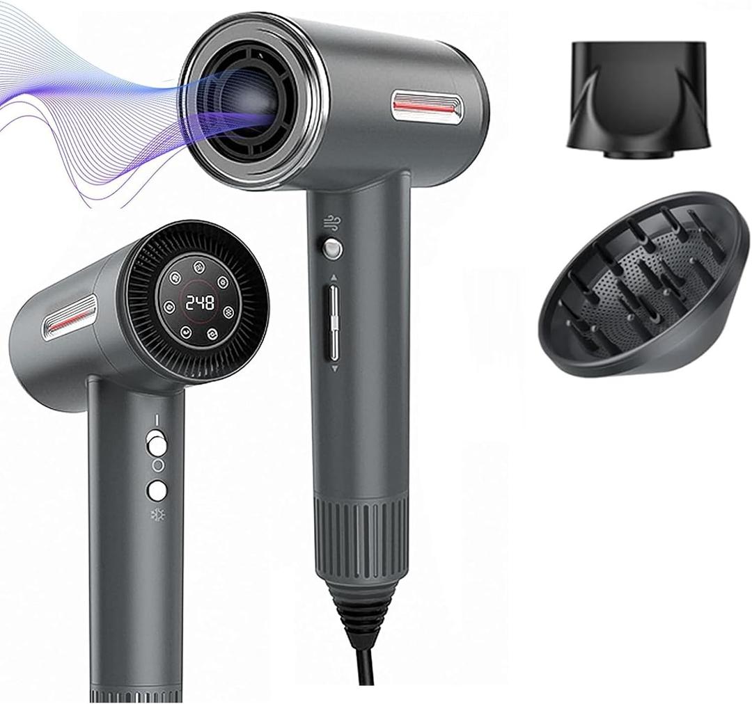 Hyper-Speed Hair Dryer, Gunmetal