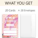 Two Groovy Birthday Party Invitations - 20 Invitation Cards 4"x6" with 20 Envelopes - Groovy invitations for 2nd Birthday Party Invites.(139)