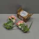 MARTINE MALL 2 Packs Peonies Artificial Flowers, Mixed White Pink Artificial Peonies, Silk Peonies Flowers Fake Peonies Artificial Flowers Peonies Bouquet for Centerpiece Table Wedding Home Decor