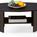 Furinno Simple Design Coffee Table, Dark Walnut