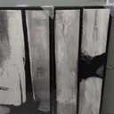 Framed Black White Gray Abstract Wall Art, 3 Piece Canvas Prints 16x24 In, Size: 16" W x 24" H x 3Pcs