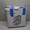 XIXUBX 20Bar Espresso Machine, Compact Espresso Maker with Milk Frother, Stainless Steel Coffee Machine for Cappuccino&Latte, 42oz Water Tank, Visible Pressure Gauge, Home&Office, Silver