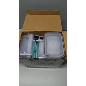 40 Piece Food Storage Containers with Lids(20 Containers & 20 Lids), BPA-Free Plastic Food Containers for Kitchen Storage and Organization, Leak Proof Meal Prep Container, Includes Labels & Pen