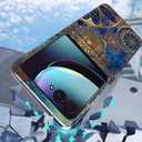 Razr Plus 2023 Case, Gorgeous Colours Circle Manala Anti-Scratch Solid Hard case Protective Shookproof Phone Cover for Motorola Razr+ 2023/Razr Plus 2023