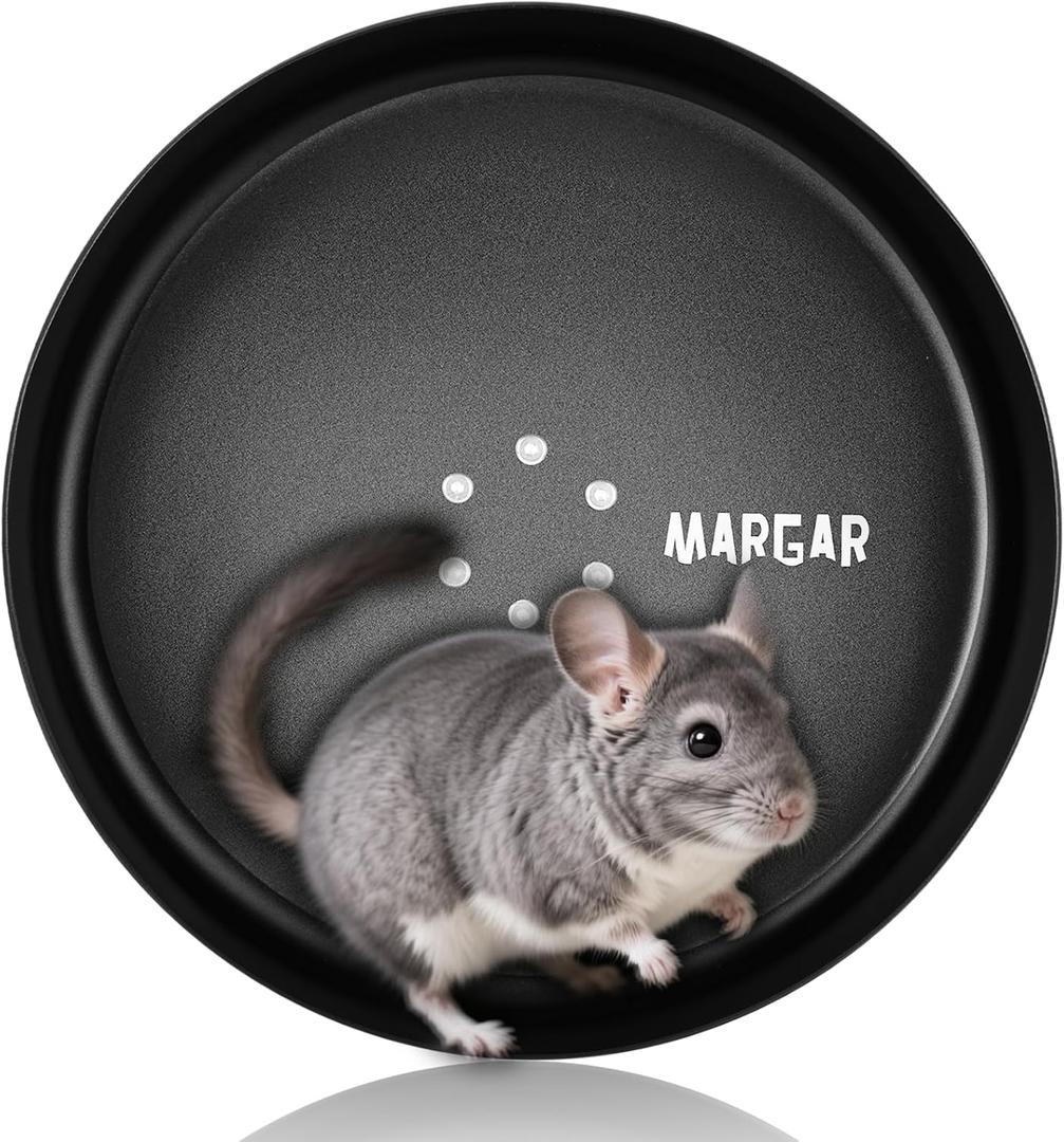 Upgraded 15" Chinchilla Running Wheel,Metal Exercise Wheel for Chinchillas, Hamsters or Other Small Pets, Silent Chinchilla Wheel for Cage