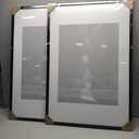 HEART ART 24x36 Poster Frame with Mat, Black Picture Frame, Display Pictures 18x24 with Mat or 24 x 36 Without Mat, Poster Frames 24 x 36 inches for Wall Mounting, 2 Pack