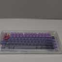 x XVX Shine Through PBT Keycaps, Custom Keycaps 60 75 100 Percent Cherry Profile, Doubleshot Key caps Set for 61/64/68/84/87/100/104/108 Gaming Mechanical Keyboard, Gradient Purple