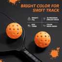 2 x Pickleball Balls, 6 Pack & 12 Pack | 40 Holes, High Visibility & Bounce, Durable for All Paddles & Skill Levels (Neon Green, Orange)