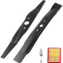 HQPASFY 72531-VR8-M00 & 72531-VR8-M00 Mower Blade Kit Compatible with Honda 21'' Cut Lawn Mower HRN216, Contains 1x Air Filter, 1 x Spark Plug