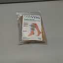 NuVein Medical Compression Stockings, 15-20 mmHg Support, Zipper Opening, Knee Length, Closed Toe, Beige, Small