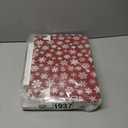 48 Pcs Christmas Cookie Boxes with Window 8.6 x 6 x 2.5 Inch Bakery Xmas Treat Boxes for Gift Giving Red and Green Cupcake Candy Containers for Christmas Party Supplies (Snowflake)