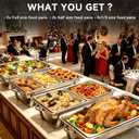 Chafing Dishes for Buffet 9QT with 7 Multi-Size Food Pans