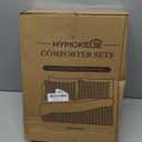 HYMOKEGE Dark Green Full Size Comforter Sets Seersucker 7 Pieces, All Season Luxury Bed in a Bag for Bedroom, Bedding Set with Comforters, Sheets, Pillowcases & Shams (Full(82"x86"))