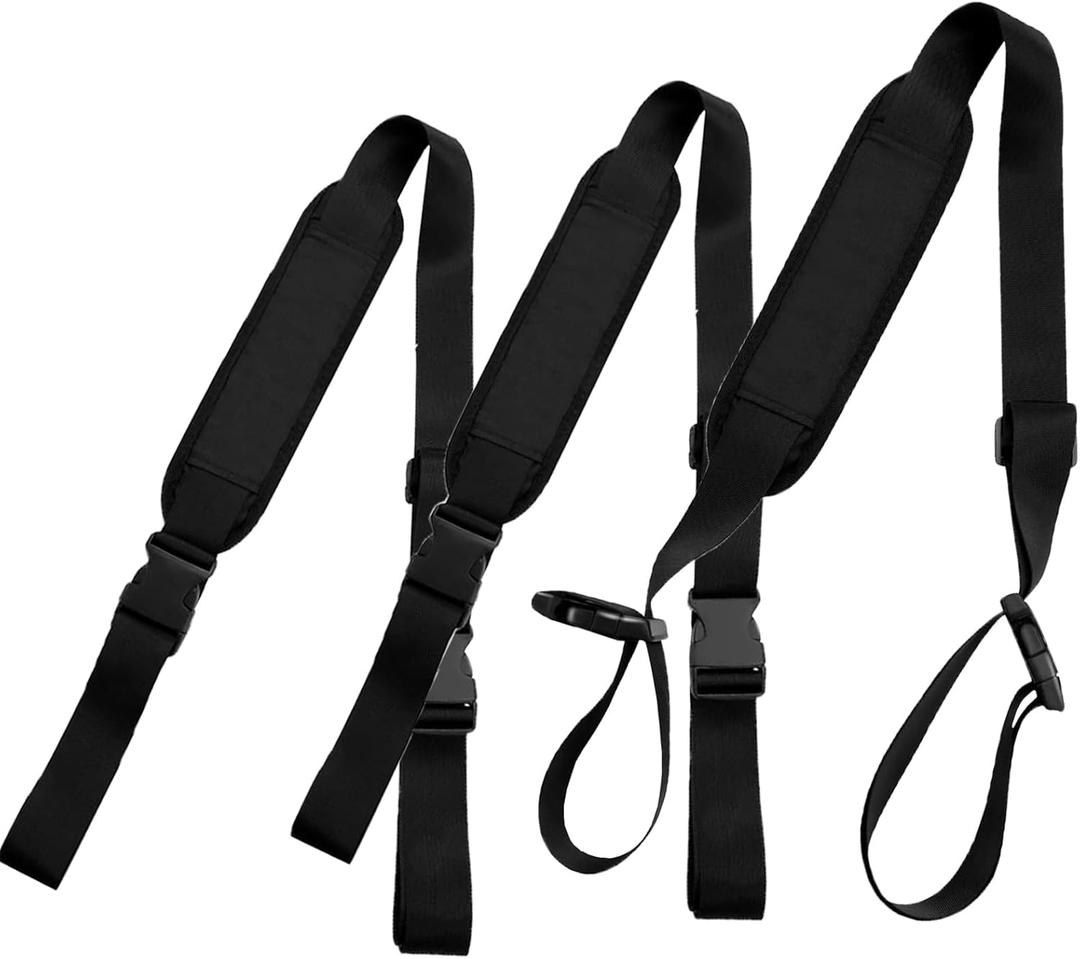 3 Pcs Carry Strap for Beach Chair Folding Chair Adjustable Beach Chair Backpack Straps Straps for Carrying Folding Chair for Beaches Camping Backpacking Picnics Outdoor (Black)