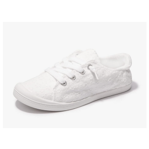 Women's Slip On Canvas Sneaker Low Top Casual Walking Shoes Classic Comfort Flat Fashion Sneakers, size 6
