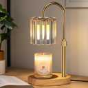 Lukasa Candle Warmer Lamp, with Timer Dimmer Adjustable Height, Birthday Gifts for Women, Mothers Day Gifts for Mom, House Warming Gift New Home, Wax Melt Warmer for Scented Jar Candles (Golden)