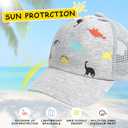 Mesh Toddler Baseball Cap, Adjustable Breathable Sun Hat for Kids | Breathable mesh back, soft cotton polyester fabric, rear adjustable closure, sizes 0-8T for daily outdoor wear