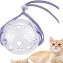 Transparent Cat Grooming Muzzle Breathable Cat Hood Adjustable Pet Head Cover Prevent Biting Chewing Barking