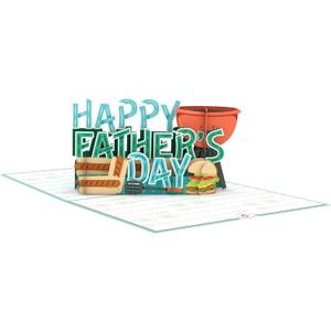 Lovepop Best Flippin Dad Father's Day Pop-Up Card  Fathers Day Card  Handcrafted 3D Pop-Up Greeting Card for Him  Fathers Day Love Card, 5 x 7