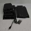 IBUYKE Floating TV Stand Wall Mounted with Power Outlet,Modern Wood Wall Mounted Media Console Shelf,Floating Entertainment Center for Under TV Storage for Living Room Bedroom Office,Black WST001B-