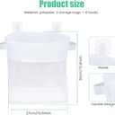 2Pcs Bath Toy Storage Polyester Toy Organizer Wall Mounted Breathable Leaky Mesh Bag Easy to Install Large Capacity Toy Mesh Bag Easy to Clean Toy Organizer Suitable for Bathrooms