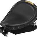 Motoforti Motorcycle Solo Driver Seat Saddle Cushion with Spring Base Mounting Bracket Kit for Harley Sportster XL883 1200 Chopper Bobber