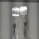 2 Pcs Stainless Steel Spatulas Set, Metal Spatula Solid & Slotted Turner, Heavy Duty Sturdy Spatula for Kitchen Use, High Heat Resistant Cooking Utensils for Fish Eggs Pancakes, Easy to Clean, Silver