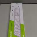 Wireless Keyboard and Mouse Combo - Full Size Slim Thin Wireless Keyboard Mouse with Numeric Keypad 2.4G Stable Connection Adjustable DPI (White & Silver)