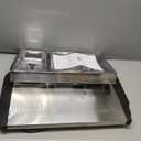 Elite Gourmet EWM-6171 Triple 3 x 2.5 Qt. Trays, Buffet Server, Food Warmer Temperature Control, Clear Slotted Lids, Perfect for Parties, Entertaining & Holidays, 7.5 Qt Total, Stainless Steel