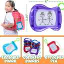 Pack of 24 Mini Magnetic Drawing Board for Kids - Backpack Keychain Clip Drawing Boards, Erasable Doodle Sketch Writing Pad, Birthday Kids Party Favors & Goodie Bags Stuffers