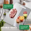 3 Pack Titanium Cutting Board,-100% Pure Titanium Cutting Boards For Kitche,Easy to clean, Double-sided food-grade Cutting Board For Cutting Meats, Fruits And Vegetables（M+L+XL)