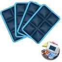 4PCS Reusable Ice Packs for Lunch Boxes and Cooler Bags, Long Lasting Flexible Cold Packs, Lightweight Slim Freezer Ice Bag for Picnic School Sports Camping Food Shipping, Mailing Cooling Pack, Navy