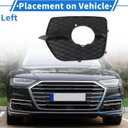 1 Pc Fog Light Grill for BMW X6 2008-2014 ABS Black Front Left Front Lower Bumper Fog Light Cover Inserts