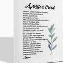 WKYAER Apostles creed decor, Bible verse wall decor, Apostles creed, Our father bible verse inspirational decor, Bible verse wall decor, Christian gift 16x20 inch